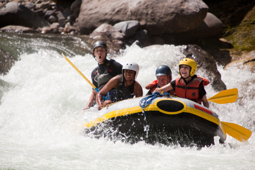 White water rafting near Creekside Lodge